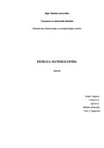 Referāts 'Fizikālā materiālzinība', 1.
