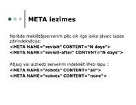 Konspekts 'META iezīmes', 6.