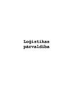 Referāts 'Loģistikas pārvaldība', 1.