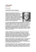Konspekts 'Aristoteļa biogrāfija', 1.