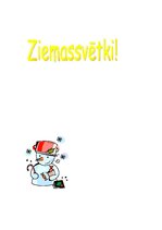 Konspekts 'Ziemassvētki', 1.