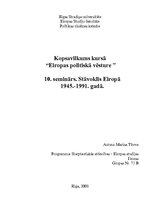 Referāts 'Stāvoklis Eiropā1945.-1991.gadam', 1.