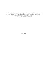 Referāts 'Politisko partiju sistēma. Latvijas politisko partiju salīdzinājums', 1.
