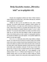 Referāts 'Brāļu Kaudzīšu romāns "Mērnieku laiki" un to spilgtākie tēli', 1.