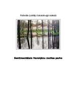 Referāts 'Sentimentālais Varakļānu muižas parks', 1.