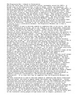 Eseja 'The Progressive Era - Liberal or Conservative', 1.