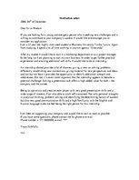 Paraugs 'Letter of Motivation', 1.