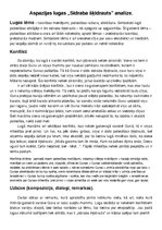 Konspekts 'Aspazijas lugas "Sidraba šķidrauts" analīze', 1.