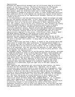 Eseja 'Impressionism', 1.