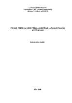 Diplomdarbs 'Privātpersonu kreditēšanas iespējas Latvijas finanšu institūcijās', 1.