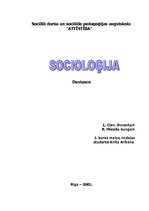 Referāts 'Deviance', 1.