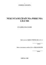 Diplomdarbs 'Nekustamā īpašuma pirkuma līgums', 2.