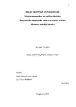 Paraugs 'Finanšu analīze un riski', 1.