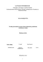 Diplomdarbs 'Vecākā pirmsskolas vecuma bērnu tikumisko priekšstatu veidošanās rotaļās', 1.