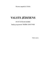 Konspekts 'Valsts jēdziens', 1.