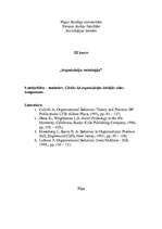 Konspekts 'Cilvēks kā organizācijas iekšējās vides komponents', 1.