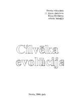 Referāts 'Cilvēka evolūcija', 1.