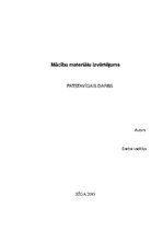 Konspekts 'Mācību materiālu izvērtējums', 1.