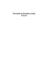 Referāts 'Personāla motivācijas teorijas', 1.