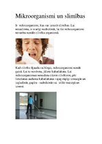 Prezentācija 'Mikroorganismi un slimības', 1.
