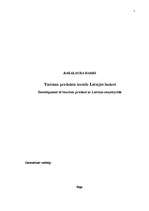 Diplomdarbs 'Tūrisma produkta izveide Latvijas laukos', 1.