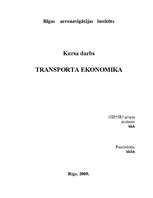 Konspekts 'Экономическая оценка эффективности внедрения самолета в эксплуатацию', 1.
