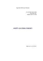 Referāts 'Kredītu un līzingu procenti', 1.