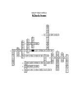 Konspekts 'Klasicisms', 1.