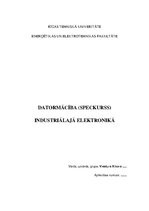 Referāts 'Sinusoidālās strāvas ķēžu pamatlielumu pētīšana', 1.