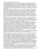 Eseja 'Essay on the United States Department of Educatiom', 1.