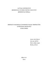 Referāts 'Diennakts maksimālo un minimālo gaisa temperatūru izvērtējums Daugavpilī', 1.