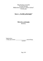 Referāts 'Mīlestības psiholoģija', 1.