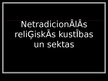 Prezentācija 'Netradicionālās reliģiskās kustības un sektas', 1.