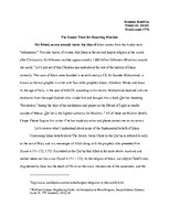 Eseja 'How to Reach Muslims for Christ', 1.