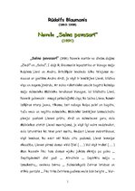 Referāts 'Rūdolfa Blaumaņa noveles "Salna pavasarī" satura izklāsts, analīze, tēlu rakstur', 1.