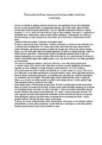 Eseja 'Nacionalās kultūras izpausmes Latvijas svētku tradīcijās mūsdienās', 1.