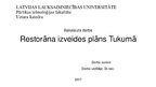 Prezentācija 'Restorāna izveides plāns Tukumā', 1.
