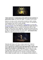 Konspekts 'Videospēles "Little Nightmares" recenzija', 1.
