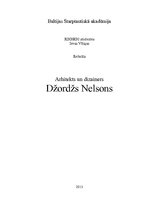 Konspekts 'Arhitekts un dizainers Džordžs Nelsons', 1.