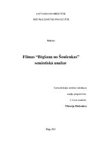 Referāts 'Filmas "Bēgšana no Šoušenkas" semiotiskā analīze', 1.