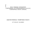Paraugs 'Elektrotehnikas teorētiskie pamati', 1.