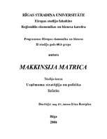 Konspekts 'Makkinsija matrica', 1.