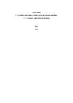 Referāts 'Literārā darba uztveres likumsakarības 5-7 gadus veciem bērniem', 1.