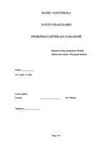 Referāts 'Problēmas lietišķajā saskarsmē', 1.