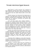 Eseja 'Trimdas rakstniece Agate Nesaule', 1.