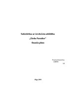Biznesa plāns 'Sabiedrības ar ierobežotu atbildību "Ziedu Paradīze" finanšu plāns', 1.