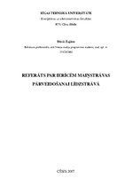 Referāts 'Referāts par ierīcēm maiņstrāvas pārveidošanai līdzstrāvā', 1.