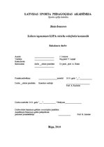 Diplomdarbs 'Līdera izpausmes LSPA vīriešu volejbola komandā', 1.