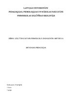 Eseja 'Brīvdabas pedogoģija', 1.