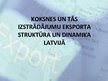 Prezentācija 'Koksnes un tās izstrādājumu eksporta struktūra un dinamika Latvijā', 1.
